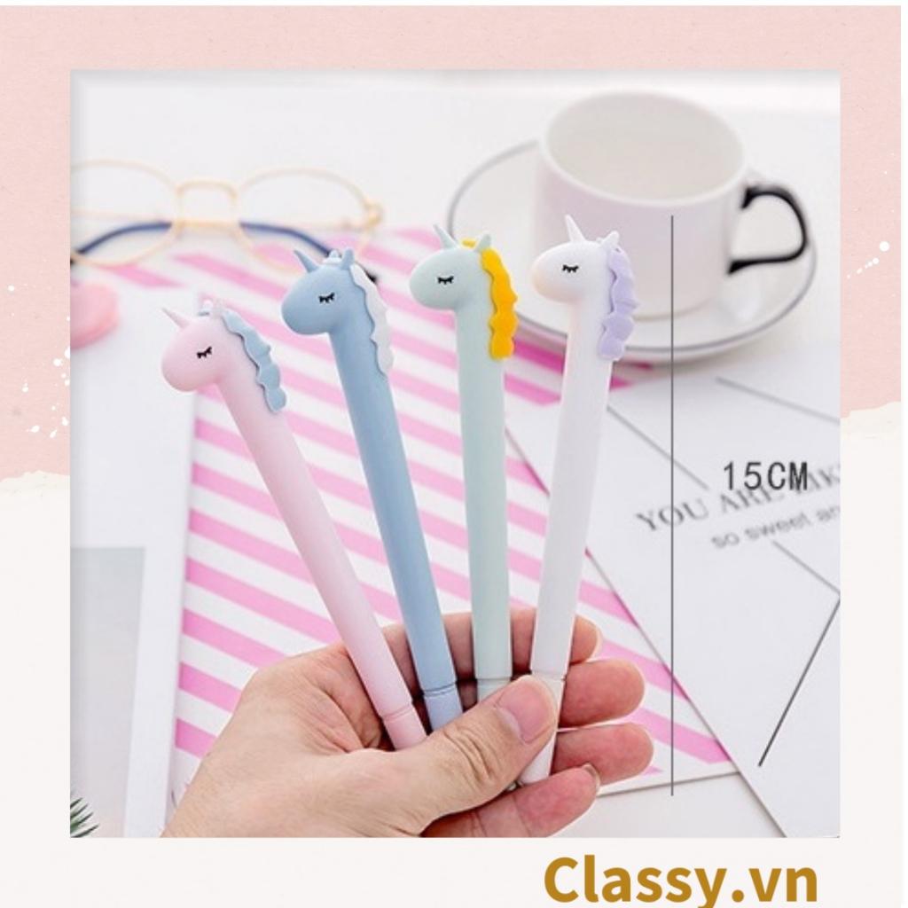 Bút gel ngựa unicorn nhiều màu pastel Classy PK1514