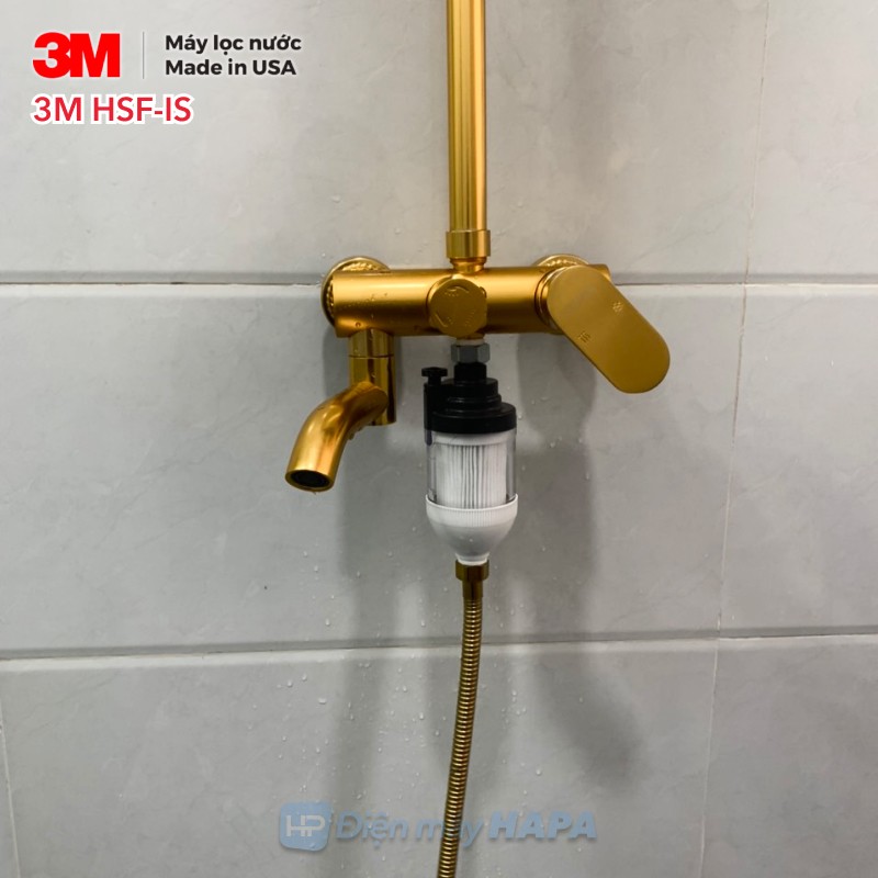 Bộ Lọc Nước Vòi Sen Tắm Nóng Lạnh 3M SFKC01-CN1 | 3M HSF-IS Tự Lắp Đặt Dễ Dàng, Thay Lõi Đơn Giản - Hàng Chính Hãng