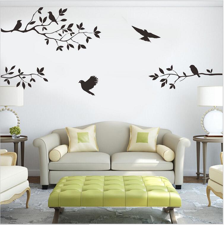 Nhãn dán tường chi nhánh, DIY Tủ có thể tháo rời nghệ thuật Decal Bức tranh tường và hình nền stick cho phòng ngủ, phòng khách và trang trí