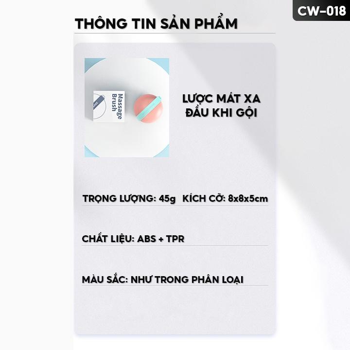 Lược Gội Đầu Tạo Cảm Giác Dễ Chịu Thư Giãn Cho Làm Sạch Da Đầu CW-018