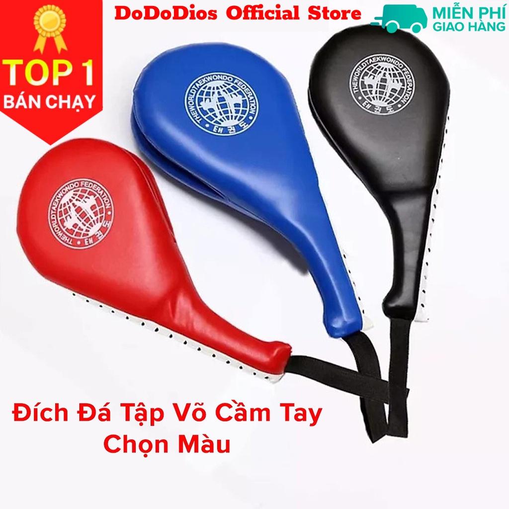 Đích Đá Đấm Tập Võ Thuật Cầm Tay Taekwondo, Vovinam, Karatedo Da PU Cao Cấp Cho Trẻ Em và Người Lớn Hãng DoDoDios