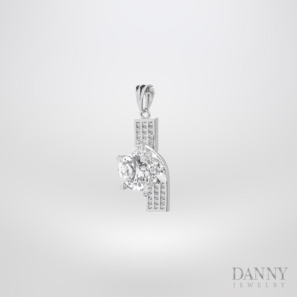 Mặt Dây Chuyền Nữ Bạc 925 Danny Jewelry Xi Bạch Kim DI4GZ025
