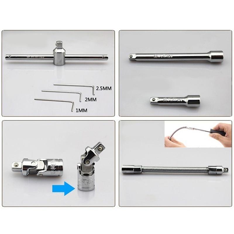 Bộ Dụng Cụ Sửa Chữa Xe Hơi 46 Trong 1 Tiện Dụng