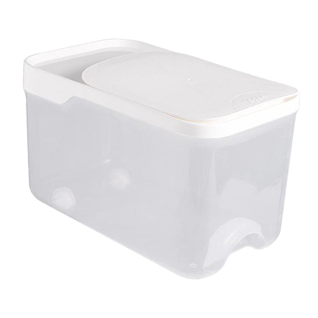 Rice Storage  Fruits  Container Box Flip Lids White
