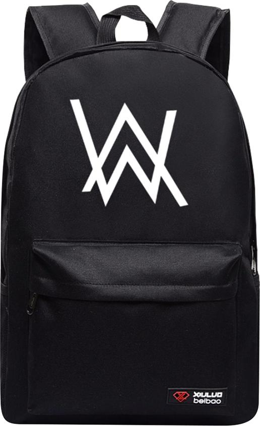 Combo Balo Alan Walker 1114D 16" + Nón Alan Walker - Đen