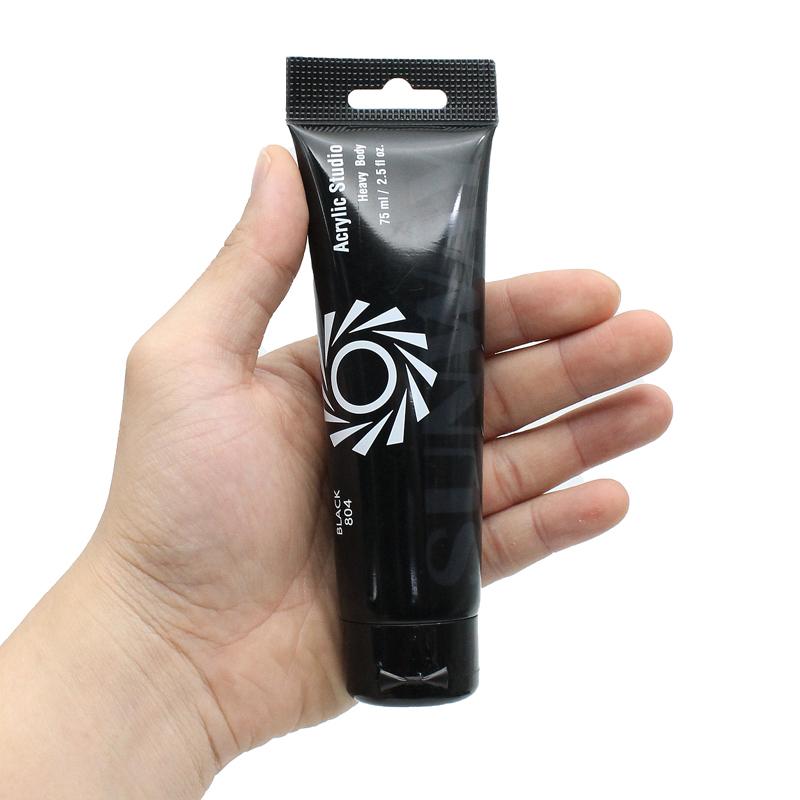 Tuýp Màu Vẽ Acrylic 75 ml - Sunway No.804 - Black