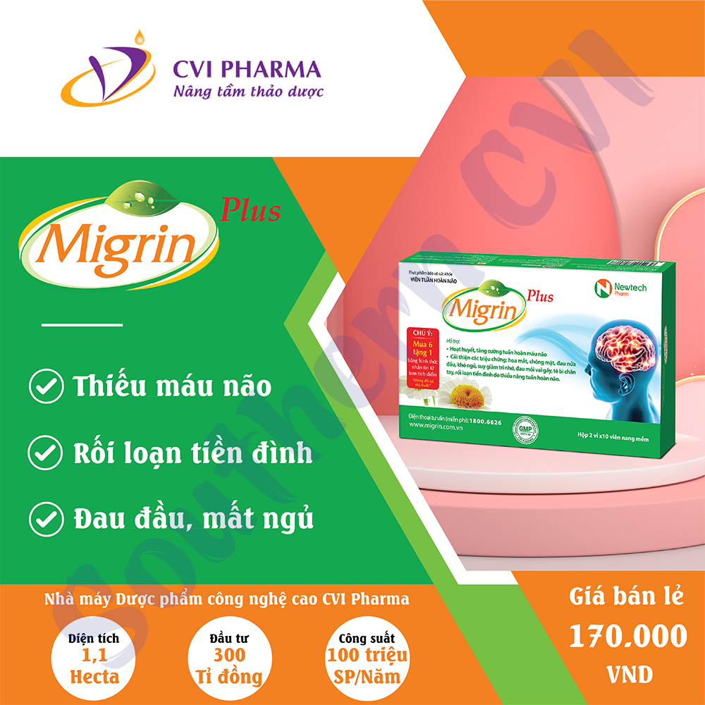 Migrin Hộp 20 Viên