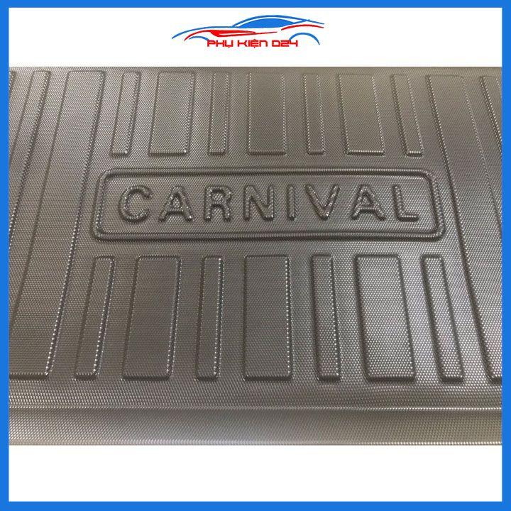 Thảm nhựa lót cốp Carnival 2021-2023 tấm lót sàn cốp bằng nhựa dẻo cao cấp, không mùi, chống thấm nước tốt