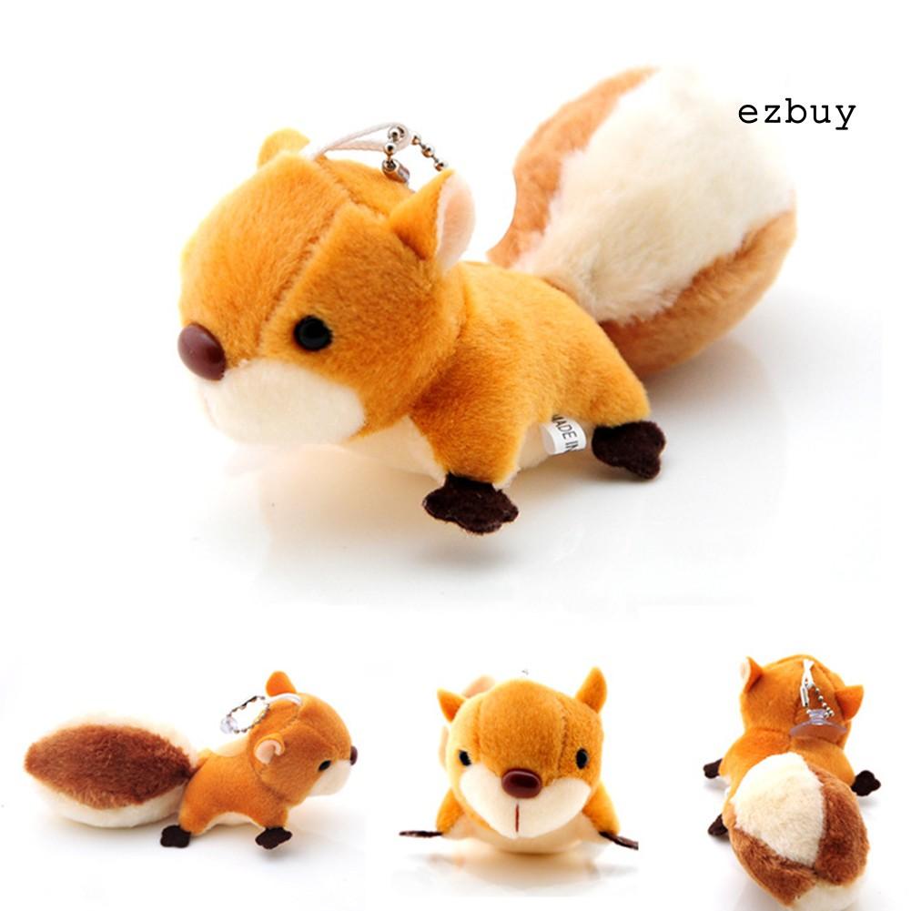 Móc Khóa Hình Sóc Nhồi Bông Đáng Yêu