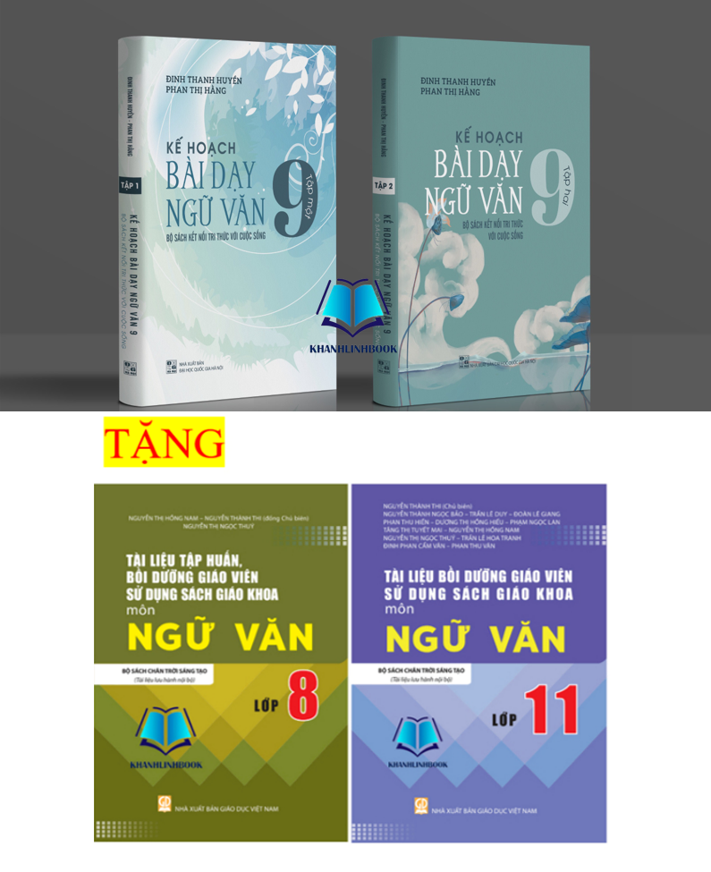 Sách - Combo Kế hoạch bài dạy ngữ văn 9 - tập 1 + 2 ( kết nối tri thức )