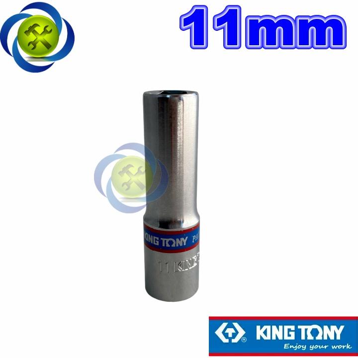 Tuýp 11mm 3/8 inch Kingtony 323511M Loại 6 cạnh màu trắng dài 63mm