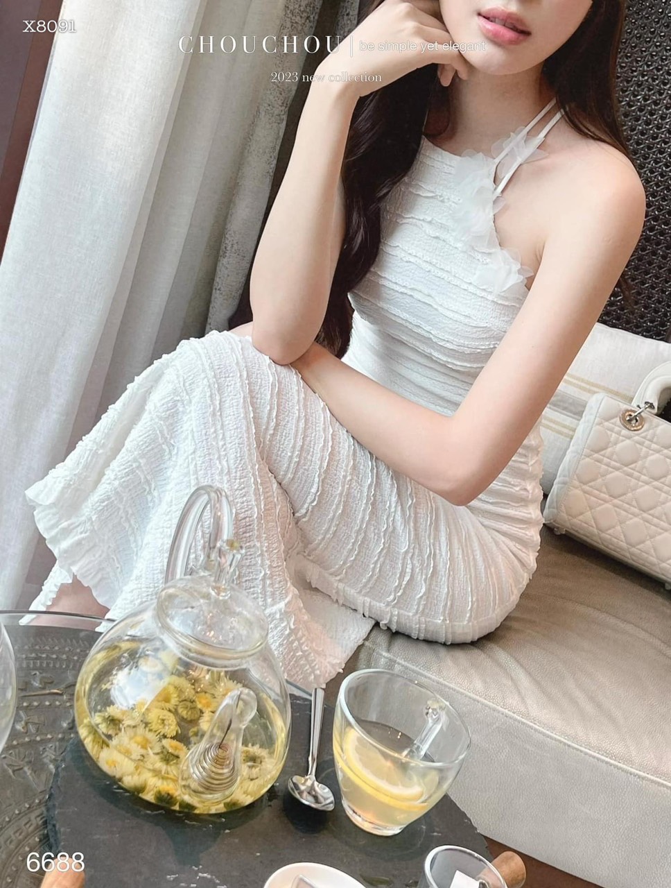 ĐẦM DÀI 2 DÂY CỔ YẾM MIDI SUÔNG TRƠN HỒNG BARBIE ÔM BODY MIDITRẮNG MAXI DẠO PHỐ ĐI TIỆC ĐI CHƠI ĐI BIỂN