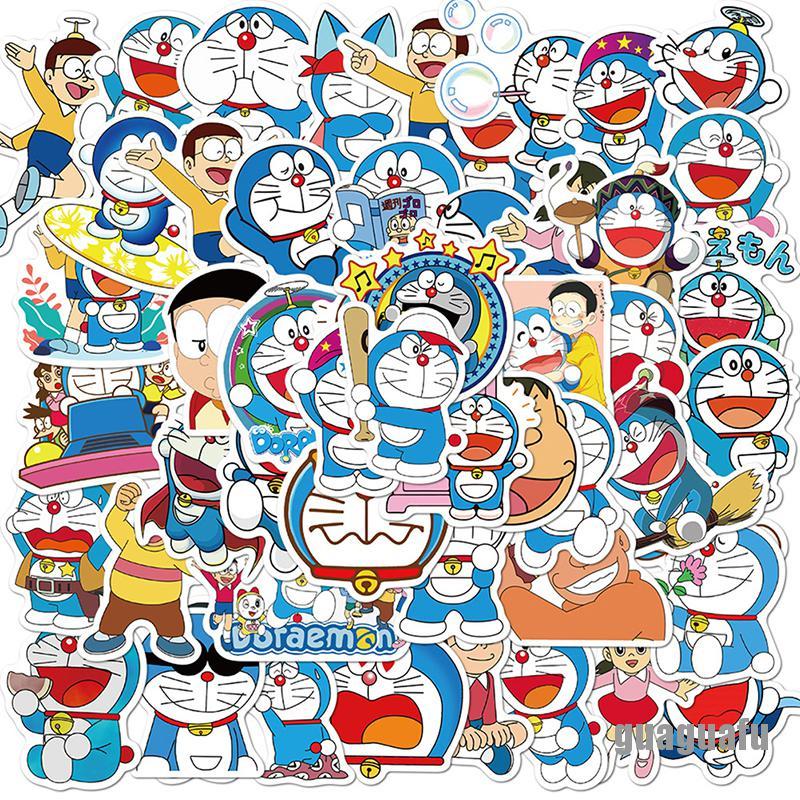 Sticker  Doraemon decal dán laptop , điện thoại hình dán trang trí