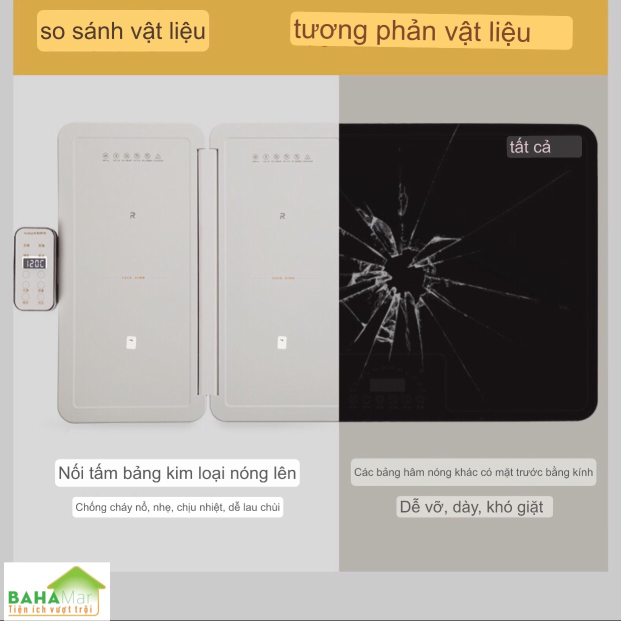 MÂM ĐA NĂNG GIỮ ẤM MÓN ĂN TRONG BỮA - TẤM THÔNG MINH CÁCH NHIỆT FLYPIGS "BAHAMAR" Có 12 mức điều chỉnh nhiệt độ, có thể gập lại và dễ dàng cất giữ