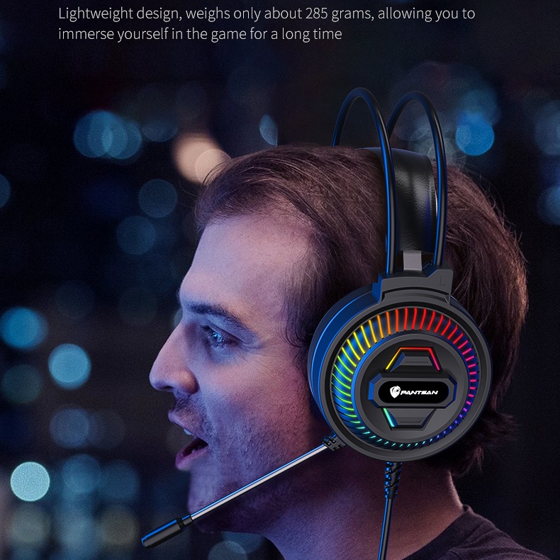 Tai Nghe PSH400 Led RGB Gaming Headset jack USB tiện lợi cho máy tính laptop hàng nhập khẩu