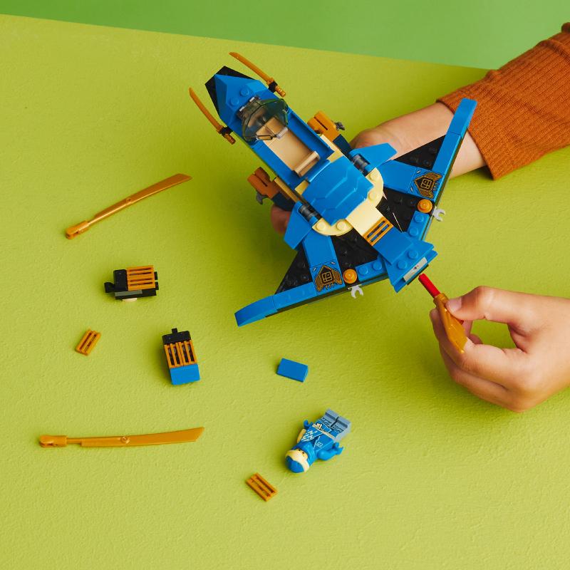 Hình ảnh Đồ Chơi Lắp Ráp LEGO Ninjago Phi Cơ Sấm Sét Tiến Hóa Của Jay 71784 (146 chi tiết)