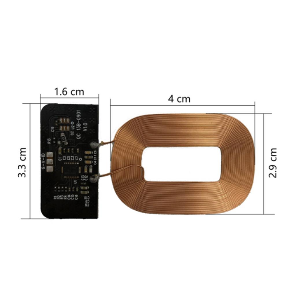 Charging Receiver Module Ultra-thin Coil PCB Circuit Board Durable Black