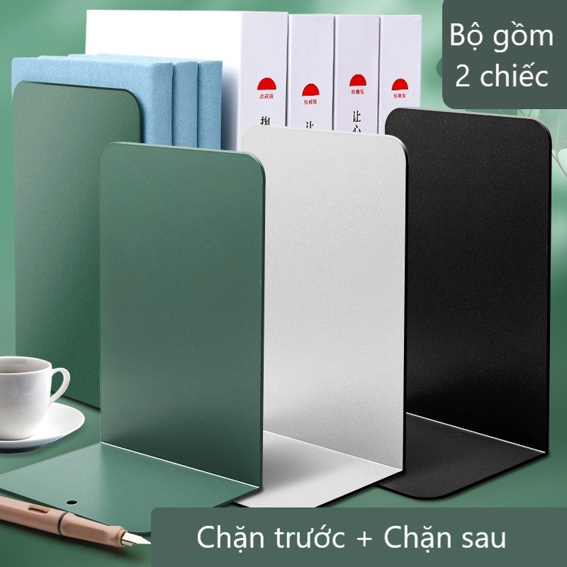 Chặn sách kim loại, giá sách chữ L, chặn sách decor làm từ tấm thép dày đặc