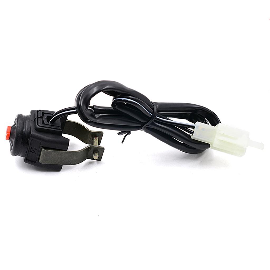 Horn Starter/Kill Switch for Pit Bike Go Cart ATV 7/8'' Handlebar Red