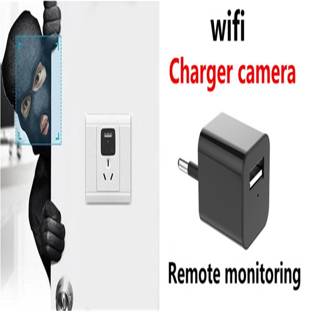 USB Adapter Wall Charger Mini Detection 1080P Camera EU Plug