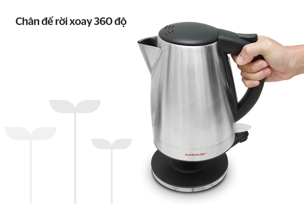 Ấm Siêu Tốc Inox Sunhouse SHD1370 1.8 Lít - Bảo Hành 12 Tháng Toàn Quốc