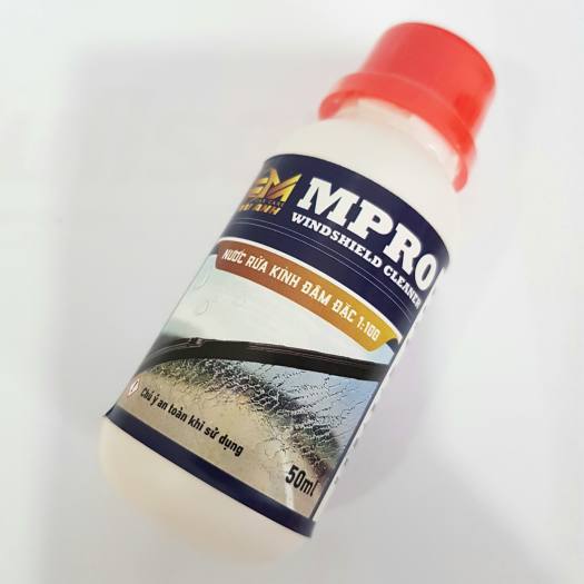 Nước rửa kính đậm đặc MPRO Windshield Cleaner 50 ML pha tỉ lệ 1: 100