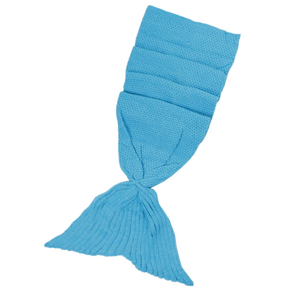 Hand Crocheted Mermaid Tail Blanket Knitting Sofa Adult Sleeping Bag