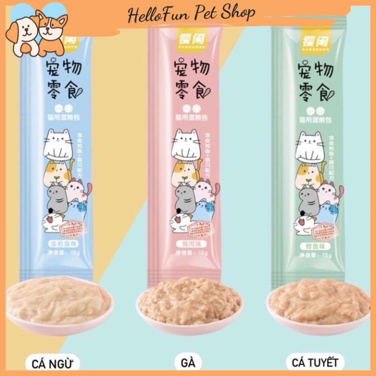 Combo 10 chiếc súp thưởng cho mèo giá rẻ Pet Snacks, Ciao, Shizuka, Cat Food