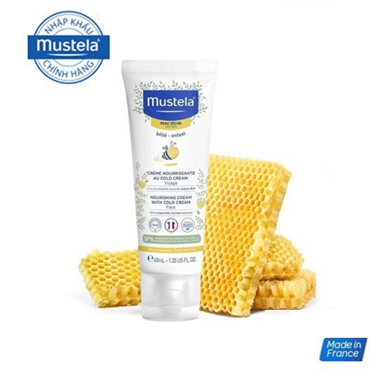 Kem Dưỡng Mustela Cho Bé Da Khô Mustela NOURISHING CREAM WITH COLD CREAM FACE 40ML