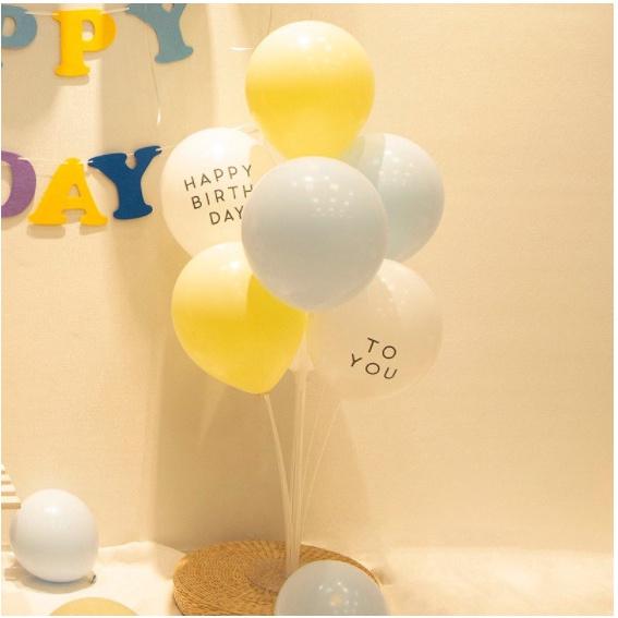 Bóng bay chữ Happy birthday to you, bóng hình mặt cười trang trí sinh nhật, thôi nôi, đầy tháng, tiệc kỷ niệm