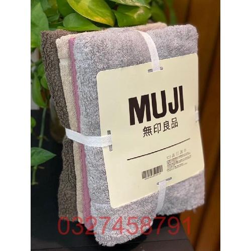 Khăn mặt xuất dư Nhật Bản 35x78cm 100% cotton khăn mềm mịn, sơi siêu thấm nước, không phai màu, xù lông