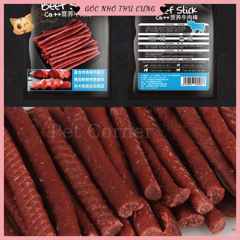 Thịt bò cao cấp Hello Joy thơm ngon, bổ sung canxi cho chó - Bánh thưởng cho chó, đồ ăn vặt cho thú cưng