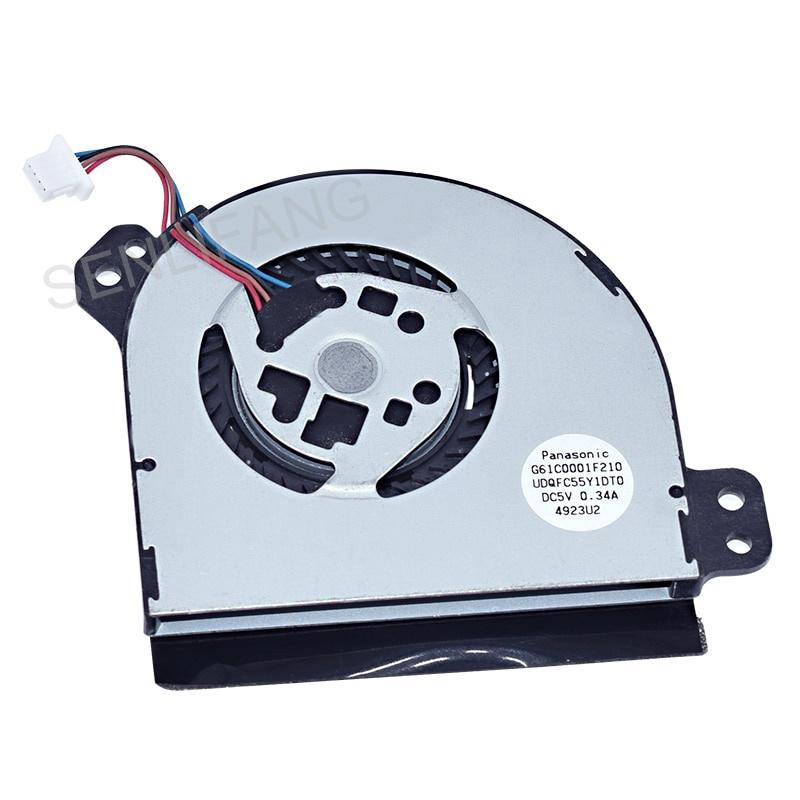 Original G61C0001F210 UDQFC55Y1DT0 4920T2 DC5V 0.34A Four Lines Cooler Fan For Toshiba Tablet WT310 Portege Z10T-A Z15T-A