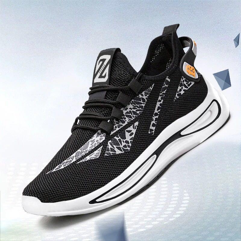 Giày Sneaker Nam, Vải Mềm Ôm Chân Họa Tiết Cực Ngầu, Đế Cao Su Đi Siêu Êm G174