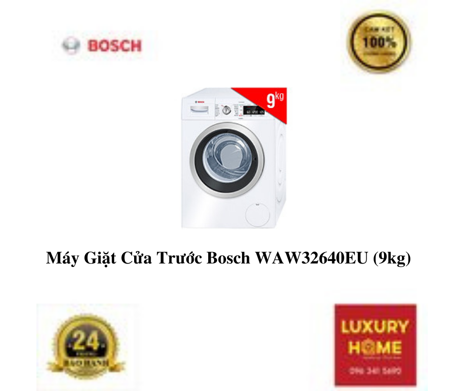 Máy Giặt Cửa Trước Bosch WAW32640EU (9kg) - Hàng Chính Hãng