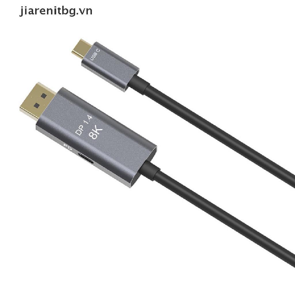 JJ USB C to DisplayPort 1.4 8K Cable USB-C PD 8K@60Hz Thunderbolt 3 to DisplayPort JJ