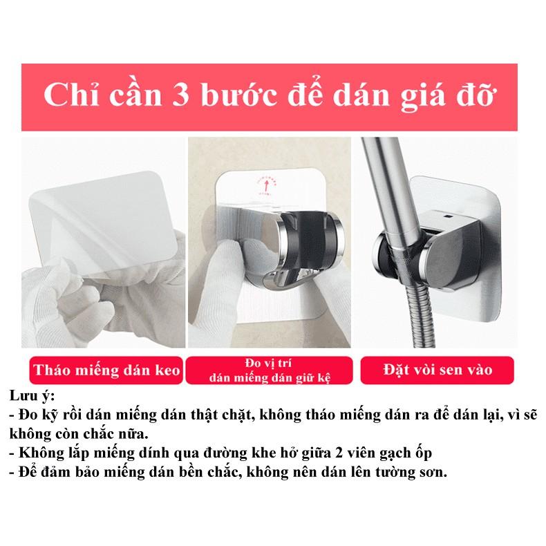 Miếng dán tường treo vòi sen không cần khoan bắt vít