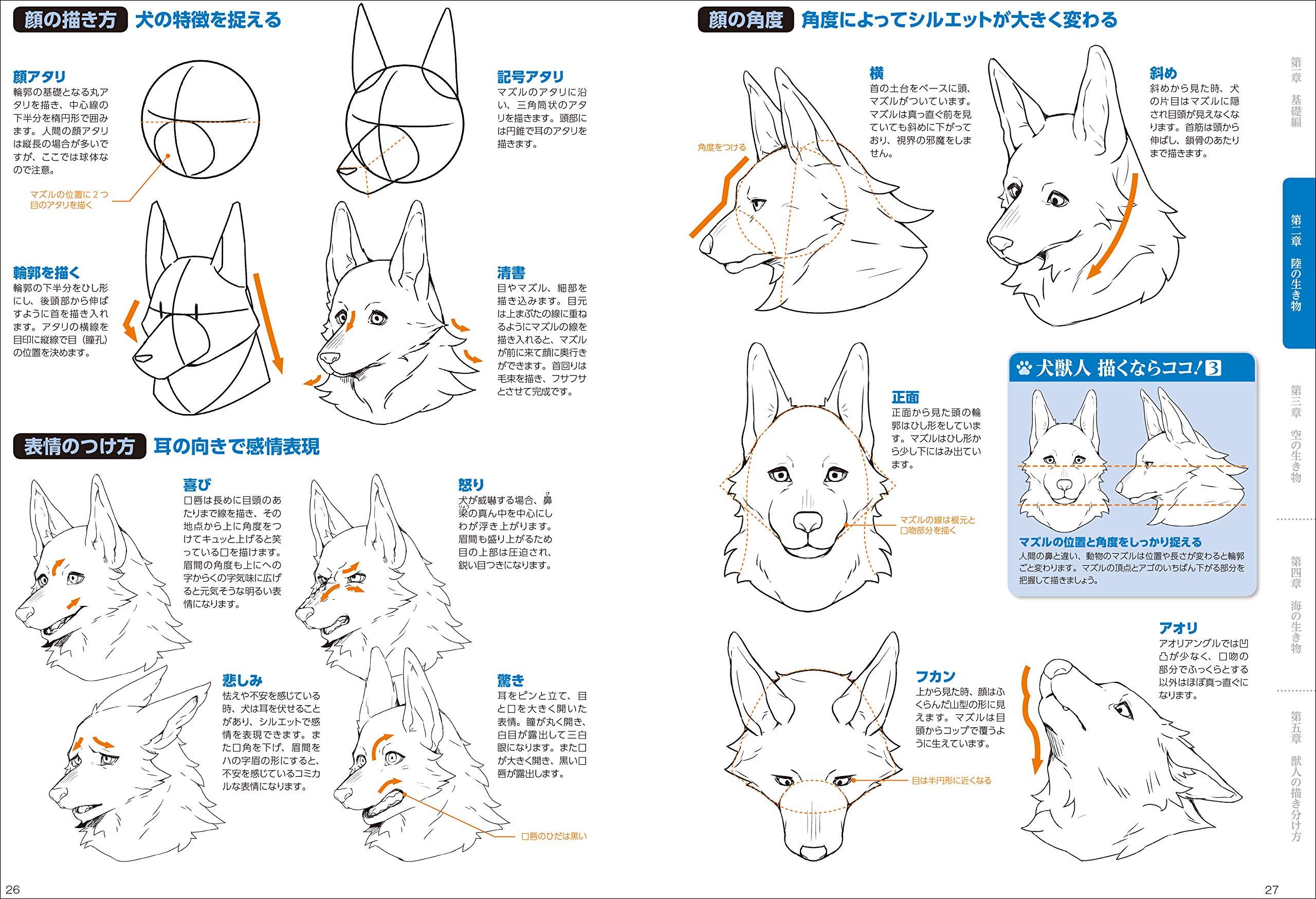 獣人の描き方 SHISHIJIN NO EGAKI KATA RIARUKEMO KARA DEFORUMEKE