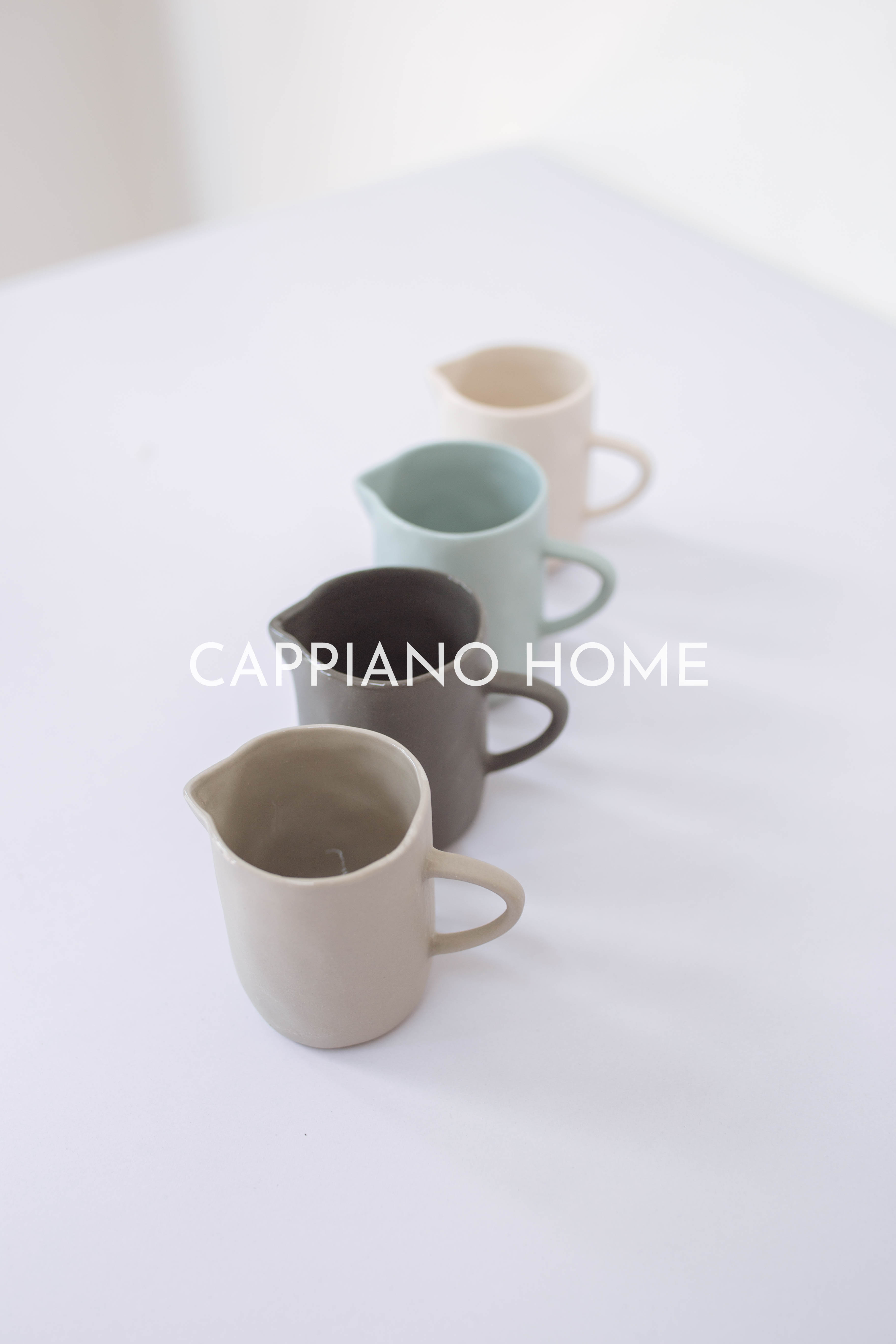 Cốc sứ mini đựng mật ong, lọ sứ nhám miệng rót size nhỏ rót đồ tiện lợi | Cappiano home