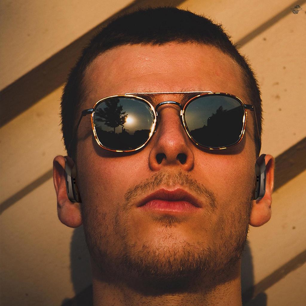 Wireless Headset Bluetooth 5.0 300mAh Sport Ear Hook Earphones with Mic Digital Display Music Earbuds for Phones