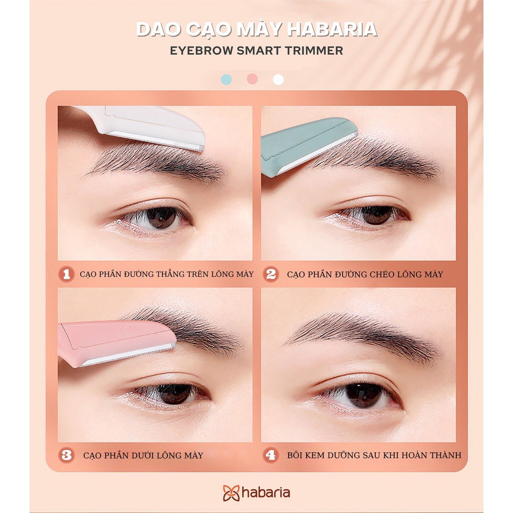 Combo 3 Dao cạo lông mày Habaria Eyebrow Smart Trimmer