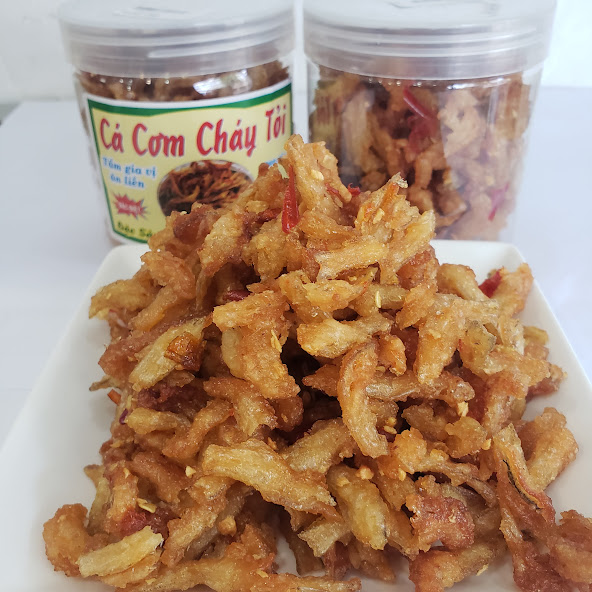 Đặc Sản Nha Trang - Cá Cơm Tẩm Bột Sấy Giòn Mặn Mặn Giòn Giòn,Seavy Hộp 500g