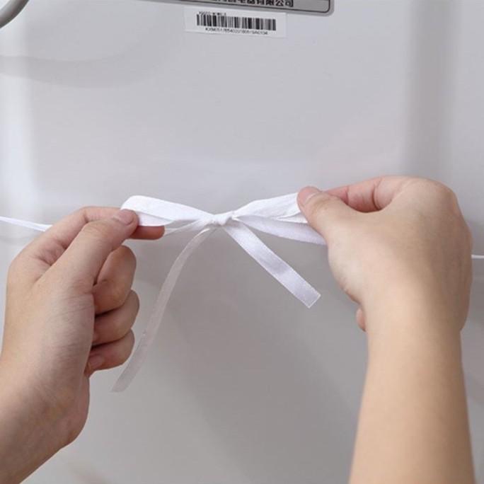 Áo trùm máy giặt VẢI TRONG SALIN chống nước - LỒNG NGANG CỬA NGANG