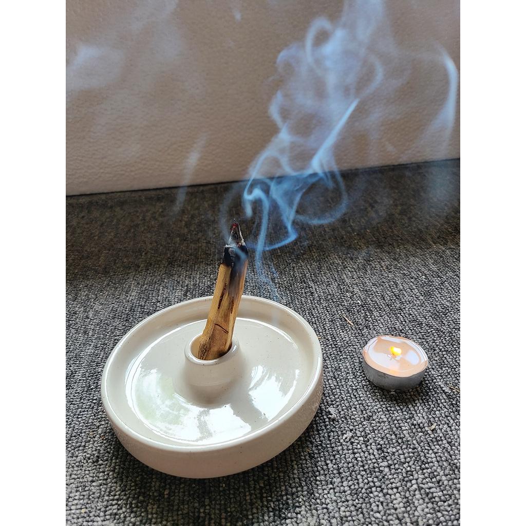 Dụng cụ giá đỡ Palo santo - Đĩa đốt gỗ Palo santo chuyên dụng