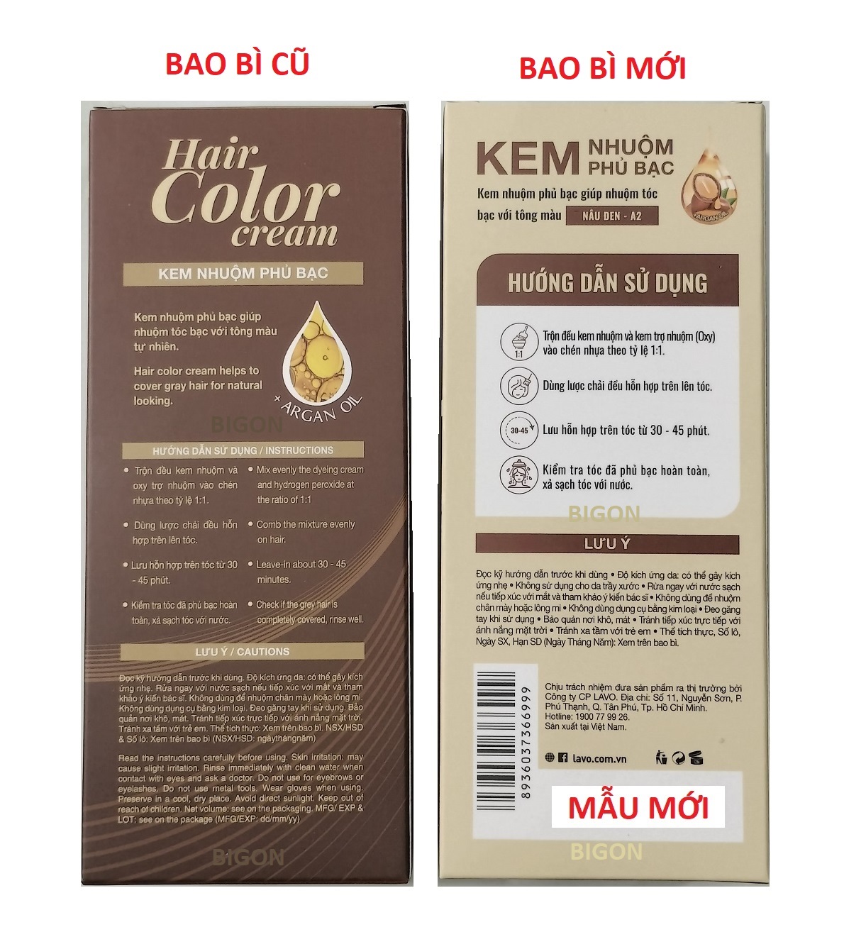Kem Nhuộm Phủ Bạc M.Pros A2 - Nâu Đen