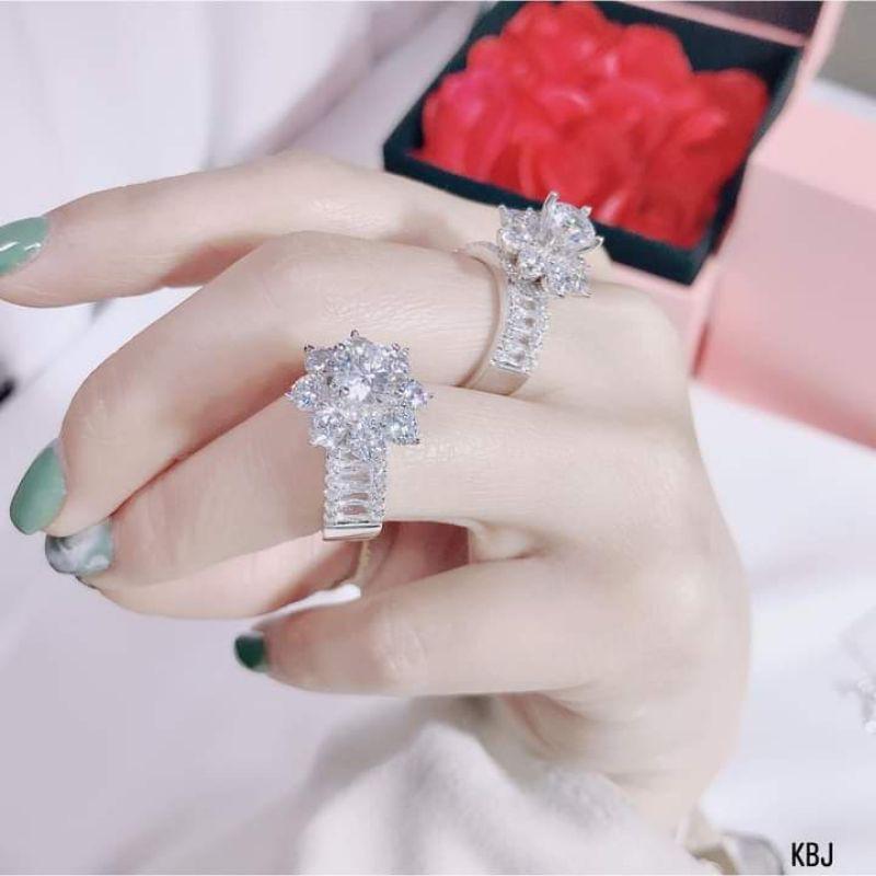 Nhẫn kiểu đính đá phong cách Hàn quốc cho nữ
