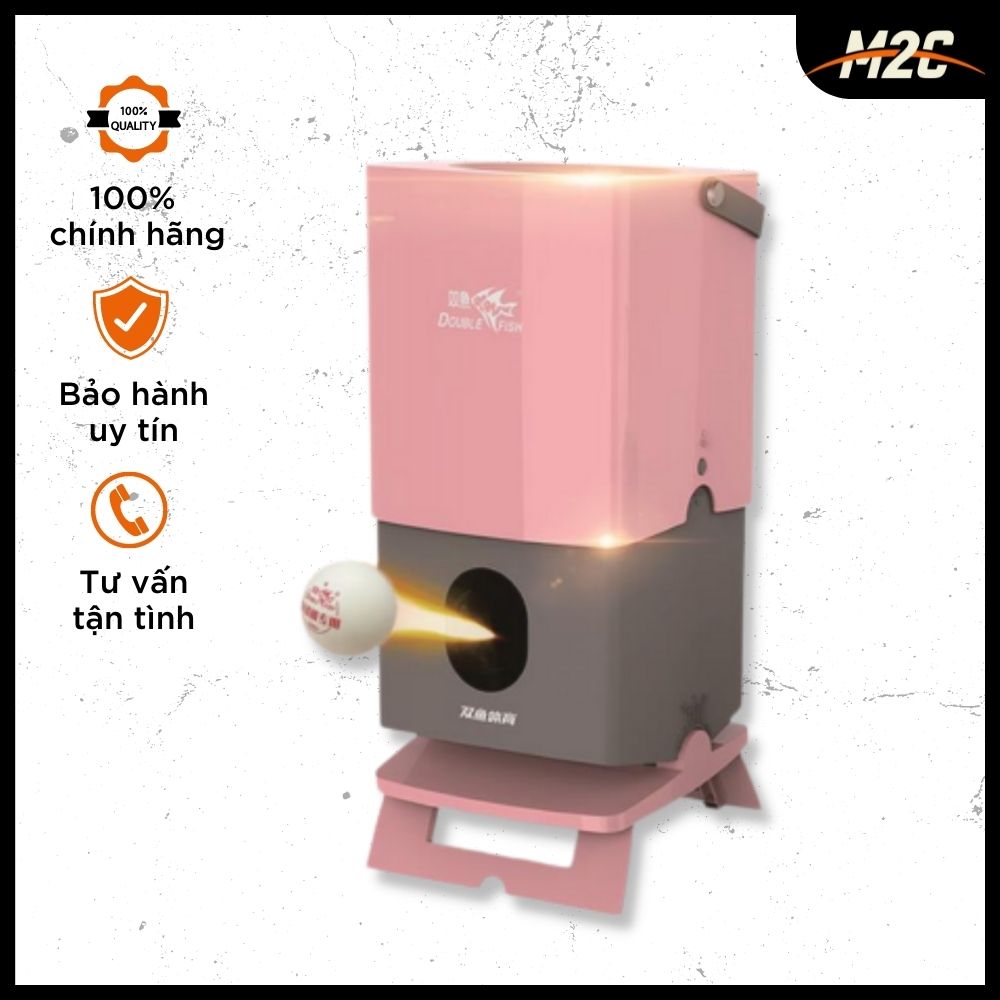 Máy Bắn Bóng Bàn Tự Động Double Fish Chính Hãng, Robot Bắn Bóng Bàn Phù Hợp Cho Các Hoạt Động Thư Giãn Và Tập luyện