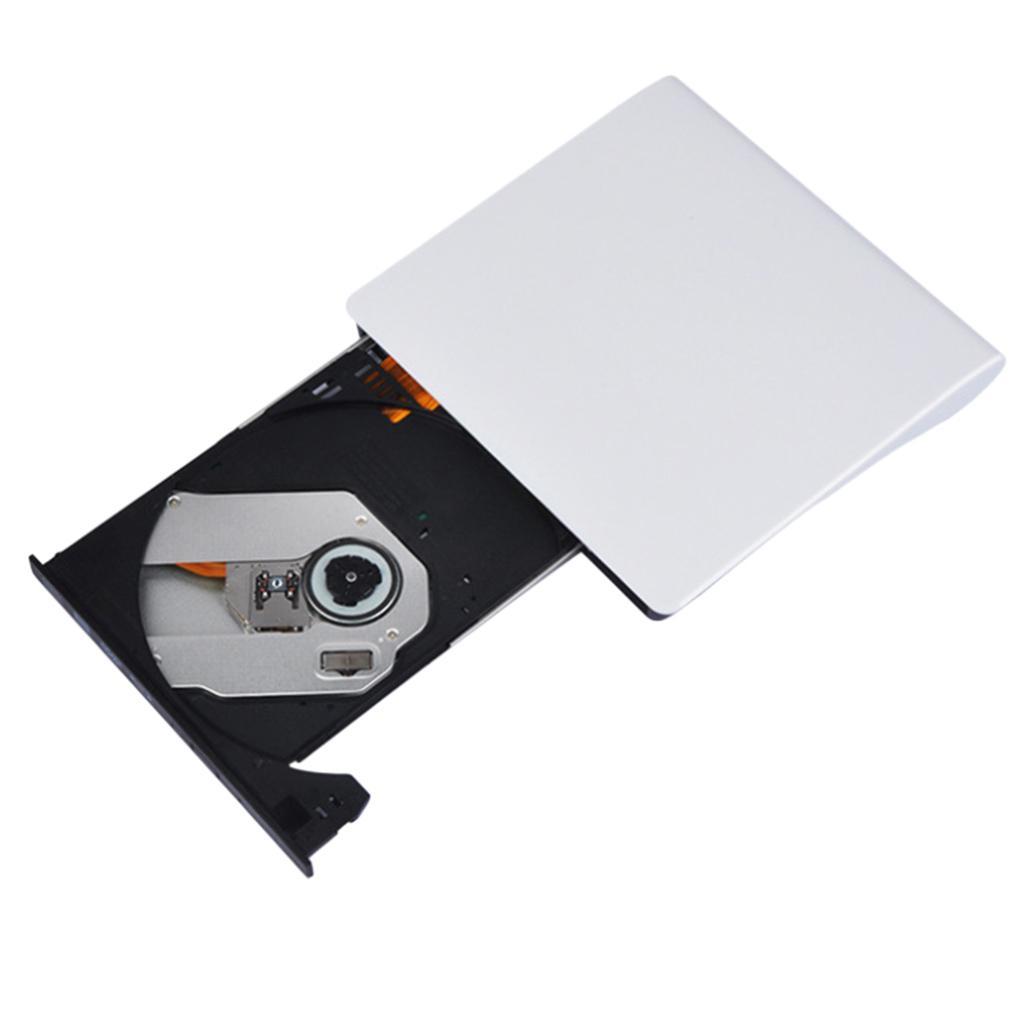 Slim USB3.0 External Mobile DVD CD ROM Drive Reader Player Black