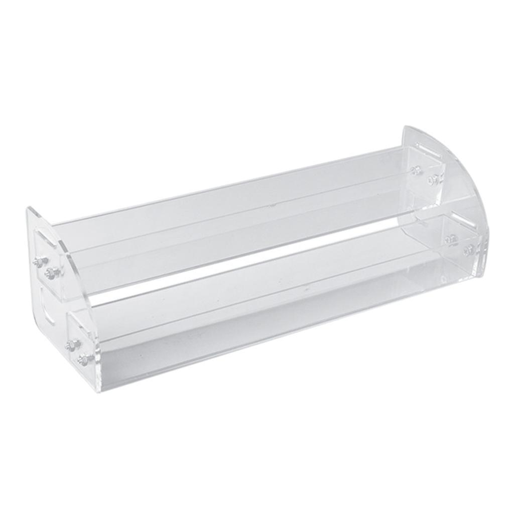 Acrylic Makeup Lipstick Display Stand Nail Polish Storage Rack 2 Layers