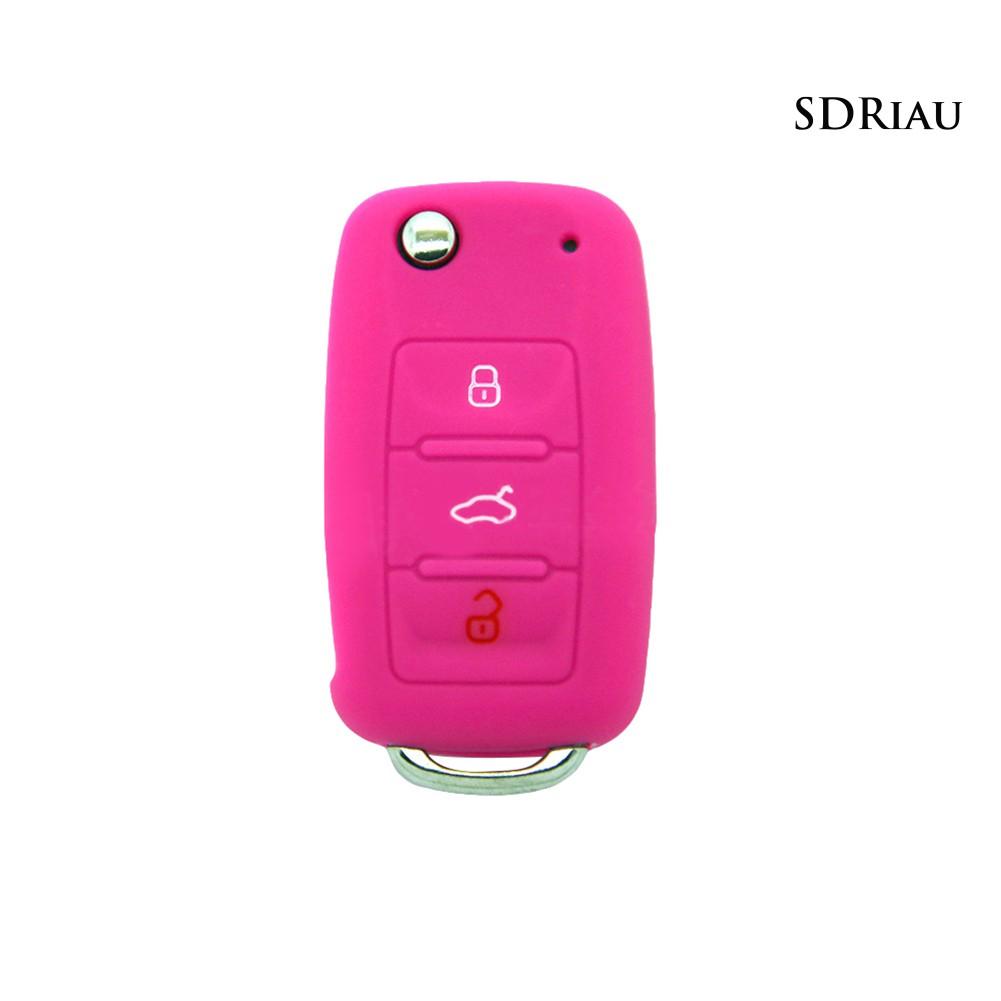 Vỏ Silicon Bảo Vệ Chìa Khóa Xe Hơi Golf Bora Jetta Polo Golf Skoda